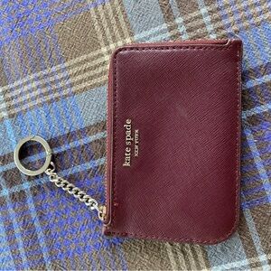 Kate Spade Burgundy Card Holder